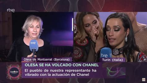 Las redes aplauden el discurso en catalán de Chanel en Eurovisión